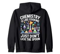 La química es como cocinar, no Lamas Cuchara Ciencia Sudadera con Capucha