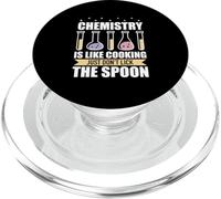 La química es como cocinar, Simplemente no Lamas la Cuchara Ciencia PopSockets PopGrip para MagSafe