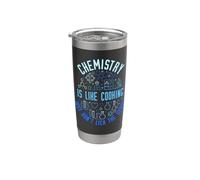 La química es como cocinar simplemente no lamer la cuchara química Vaso térmico de acero inoxidable de doble pared