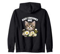 La Rabia Consume Gatito - Meme Divertido de Gato Sudadera con Capucha