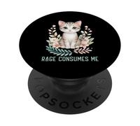 La Rabia me Consume PopSockets PopGrip Adhesivo