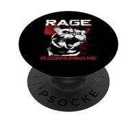 La rabia me está consumiendo - Funny Meme Cat Lover PopSockets PopGrip Adhesivo