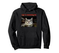 La Rabia me está consumiendo Mirando al Gato Meme Sudadera con Capucha