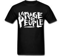La Rage Du Peuple Fist Government Anarchy Revolution Unisex 100% Cotton Short-Sleeve T-Shirts Black L