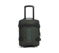 La Rains Texel Cabin Bag Mini es la compañera perfecta para viajeros que valoran un diseño ligero, práctico y resistente al agua. Fabricada con la característica tela de PU repelente al agua de Rains