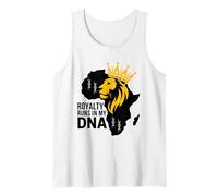 La realeza Corre en mi ADN Legado de Sangre Africana Historia Negra Camiseta sin Mangas