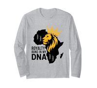 La realeza Corre en mi ADN Legado de Sangre Africana Historia Negra Manga Larga