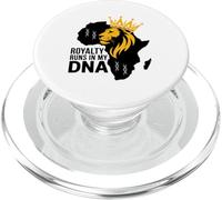 La realeza Corre en mi ADN Legado de Sangre Africana Historia Negra PopSockets PopGrip para MagSafe