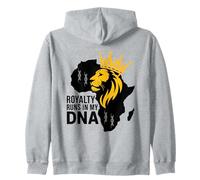 La realeza Corre en mi ADN Legado de Sangre Africana Historia Negra Sudadera con Capucha