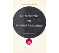 La Recherche En Sciences Humaines (ebook)