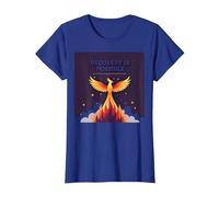La recuperación es Posible Phoenix Rising Inspiración Camiseta, Mujer, Azul Real, 3XL