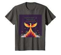 La recuperación es Posible Phoenix Rising Inspiración Camiseta, Niños, Asfalto, 3 años