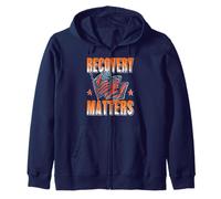 La Recuperación Importa Apoyo Sobriedad Motivación Sudadera con Capucha