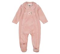 La Redoute Collections Pijama de 1 pieza con cuello Peter Pan, de pana. Talla 50 cm (Recién Nacido). Color Rosa