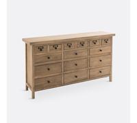 LA REDOUTE INTERIEURS Aparador Mueble De Oficios Con 15 Cajones, Lunja. Talla talla única. Color Encerado Natural