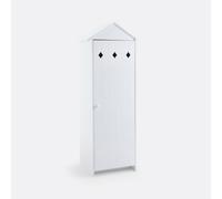 LA REDOUTE INTERIEURS Armario Con 1 Puerta De MDF Lacado, Noa. Talla talla única. Color Blanco