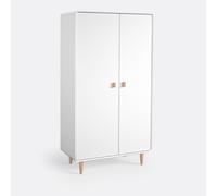 LA REDOUTE INTERIEURS Armario De 2 Puertas, Jimi. Talla talla única. Color Blanco