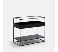 LA REDOUTE INTERIEURS Estantería Para Respaldo De Sofá Con Bandeja De Vinilo De Acero, Miva. Talla talla única. Color Negro
