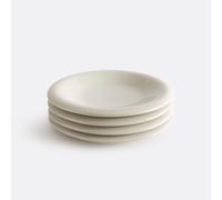 LA REDOUTE INTERIEURS Lote De 4 Platos De Postre, Cerámica Gres Esmaltada, Toria. Talla talla única. Color blanco crudo