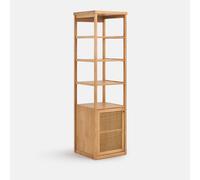 LA REDOUTE INTERIEURS Módulo De Vestidor Con 1 Puerta Y 3 Estantes, Pino Macizo Y Caña, GABIN. Talla talla única. Color Natural