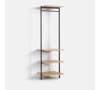 LA REDOUTE INTERIEURS Módulo De Vestidor Con 4 Estantes, Talist. Talla talla única. Color Negro/Madera