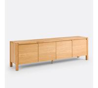 LA REDOUTE INTERIEURS Mueble De TV De Roble Y Chapado, Adélita. Talla talla única. Color Roble
