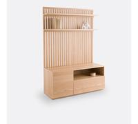 LA REDOUTE INTERIEURS Mueble De TV Hifi De Fresno Macizo Y Chapado, THEONIE. Talla talla única. Color Natural