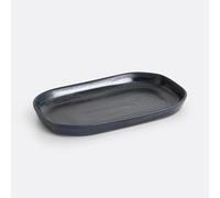 LA REDOUTE INTERIEURS Plato De Gres Esmaltado Reactivo, Sacha. Talla talla única. Color Negro