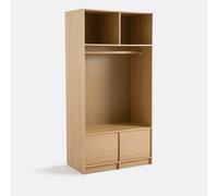 LA REDOUTE INTERIEURS Vestidor Modular De Chapa De Roble Ancho 100 Cm, SENSSIA. Talla talla única. Color CHAPA DE ROBLE