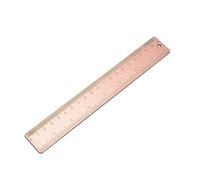 La regla de cobre de 15 cm es adecuada para papelería de oficina escolar, herramienta de dibujo de pintura de metal, instrumento de medición de regla de medición