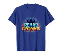 La rehabilitación es mi Fuerza de recuperación Motivacional de Superpotencia Camiseta, Hombre, Azul Real, XL