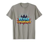 La rehabilitación es mi Fuerza de recuperación Motivacional de Superpotencia Camiseta, Hombre, Pizarra, S