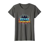 La rehabilitación es mi Fuerza de recuperación Motivacional de Superpotencia Camiseta, Mujer, Asfalto, XXL