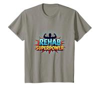 La rehabilitación es mi Fuerza de recuperación Motivacional de Superpotencia Camiseta, Niños, Pizarra, 3 años