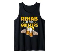 La rehabilitación es para los Que Dejan de Beber rehabilitación Amantes de la Cerveza del Vino Camiseta sin Mangas