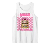 La Reina de la máquina tragamonedas Casino 777 Chica de Juego Camiseta sin Mangas
