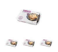 La Reina de las Tortillas - Líder europeo en gastronomía artesanal mexicana.Tamales de rajas con queso. Listos para servir. Maíz 100% nixtamilizado. Aptos para celíacos. 3 unidades. Caducidad 4 meses