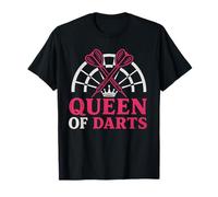 La reina de los dardos lanza dardos en forma de ojo de buey, tiro de dardos, amante de los dardos Camiseta