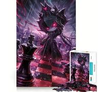 La Reina del Ajedrez, Rompecabezas de 1000 Piezas, Regalos para Adultos, Fortalece la Memoria, Tiempo de Serenidad, Calidad, Borde, Deseo de Santa Claus 38x26cm