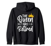 La reina se ha retirado divertido diseño Sudadera con Capucha