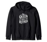 La Reina se ha Retirado Divertido retiro de Reina Sudadera con Capucha