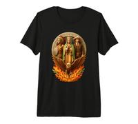 La Reina Virgen de Guadalupe Pancho Villa Guerrero Azteca Camiseta Premium