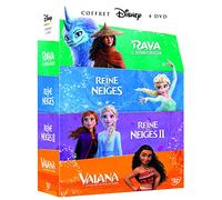 La Reine des neiges + La Reine des neiges 2 + Raya et le dernier dragon + Vaiana, la légende du bout du monde [DVD]
