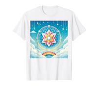 La religión Bahai Debe unir Todos los Corazones Símbolo Bahá'i Unidad Camiseta gráfica económica, Hombre, Blanco, L