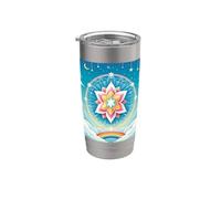 La religión bahai debe unir todos los corazones Símbolo Bahá'i Unidad Vaso térmico de acero inoxidable de doble pared