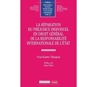 La réparation du préjudice individuel en droit général de la responsabilité internationale de l’Etat: 143