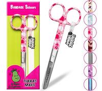 La Repera de Enfermera® Tijeras Enfermeria - Tijeras Mayo - Punta Roma Acero Inoxidable para Vendaje | Punta Redonda Profesional | Regalos de Enfermería y Accesorios Enfermera TCAE (HEART LOVE)