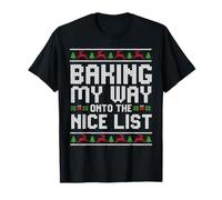 La repostería es mi Camino a la Lista de Cosas Buenas: Navidad, Panadero, Navidad Camiseta