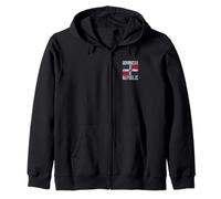 LA REPÚBLICA Dominicana Bandera DE Armas Banner Colores Sudadera con Capucha