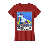 La Resaca Dura un día - Resaca de Alcohol Bebedor de Alcohol Camiseta, Mujer, Arándano, S